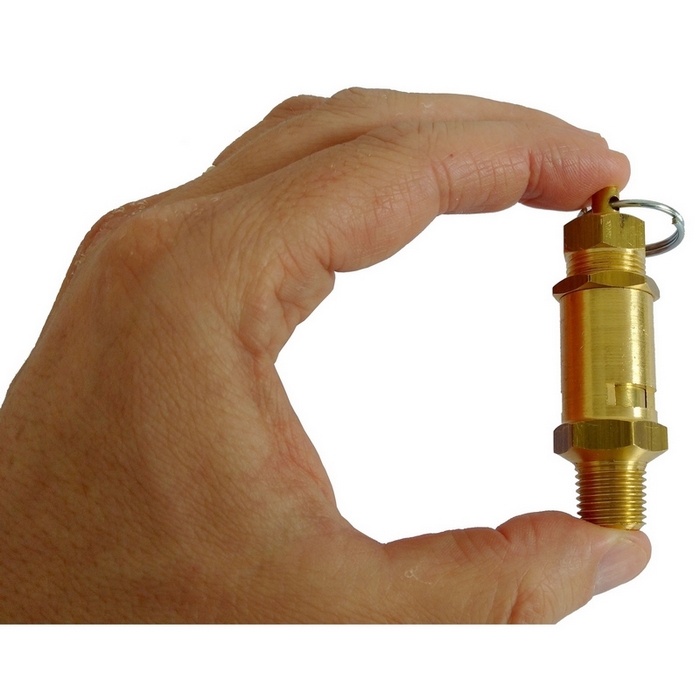 Válvula de segurança ou alívio 150 psi/libras (10,3 bar), rosca 1/4