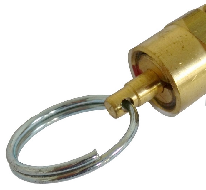 Válvula de segurança ou alívio 125 psi/libras (8,6 bar), rosca 1/4