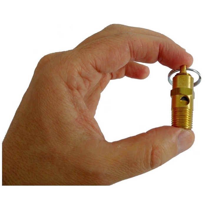 Válvula de segurança ou alívio 175 psi/libras (12,1 bar), rosca 1/4