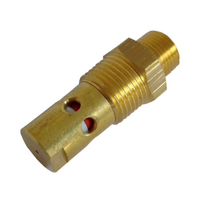 Válvula De Retenção 1/2" NPT x 3/8" NPT - 3,6 - Com Pistão Em Teflon E Vedação Viton Para Compressor A Pistão.