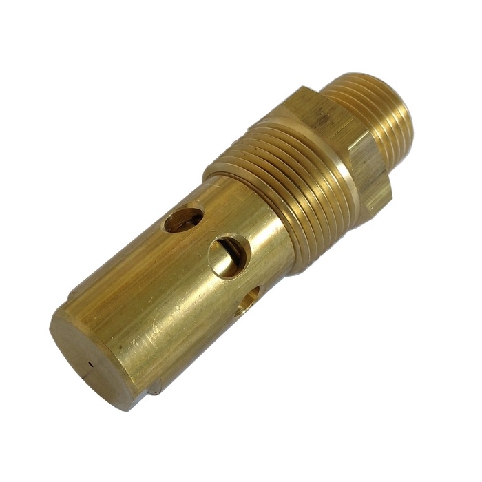Válvula De Retenção 3/4" NPT x 1/2" NPT - 10 Pés - Com Pistão Em Latão e Vedação Em Borracha Nitrílica/NBR Para Compressor A Pistão.