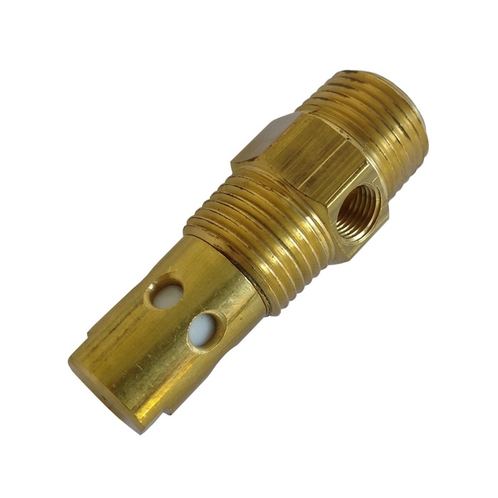Válvula De Retenção 1/2" NPT x 1/2" NPT Com Pistão Em Telfon Para Compressor A Pistão.