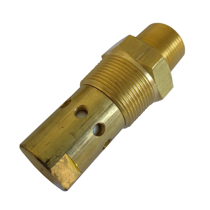 Válvula De Detenção 1.1/4" BSPT x 1" NPT - 40 Pés, Com Pistão De Teflon Para Compressor A Pistão.
