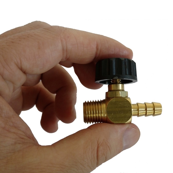 Registro agulha espiga 1/4