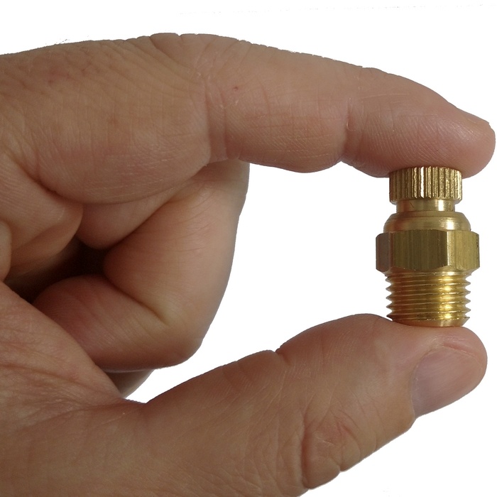 Purgador recartilhado rosca 1/4