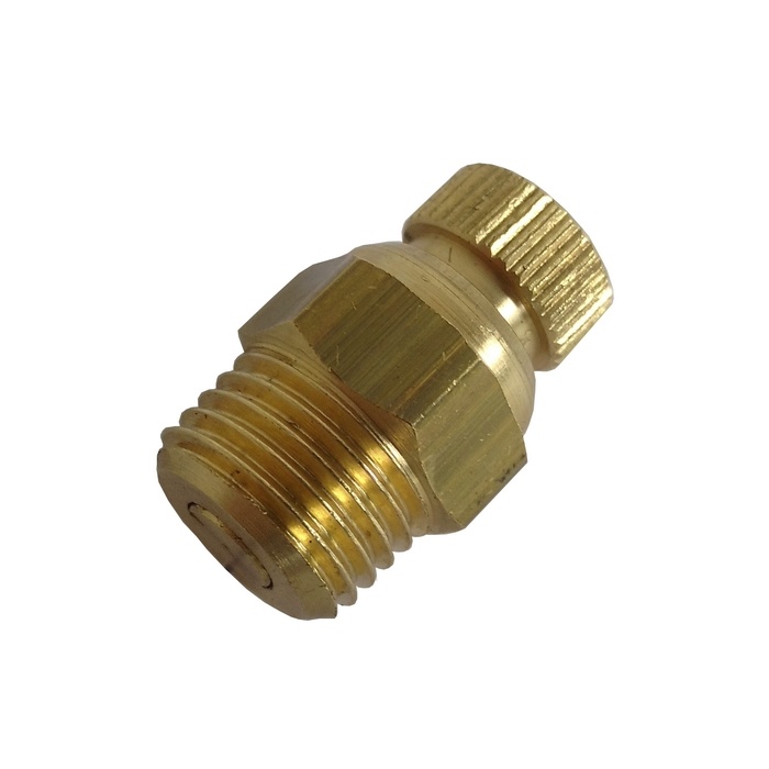 Purgador Recartilhado 1/8" BSP Para Compressor Com Vedação Em Borracha Nitrilica/NBR