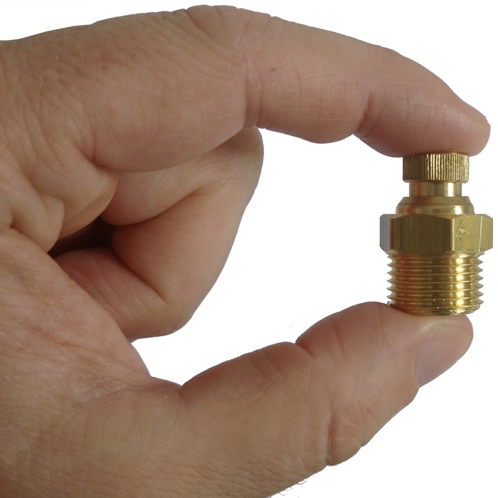 Purgador recartilhado rosca 3/8