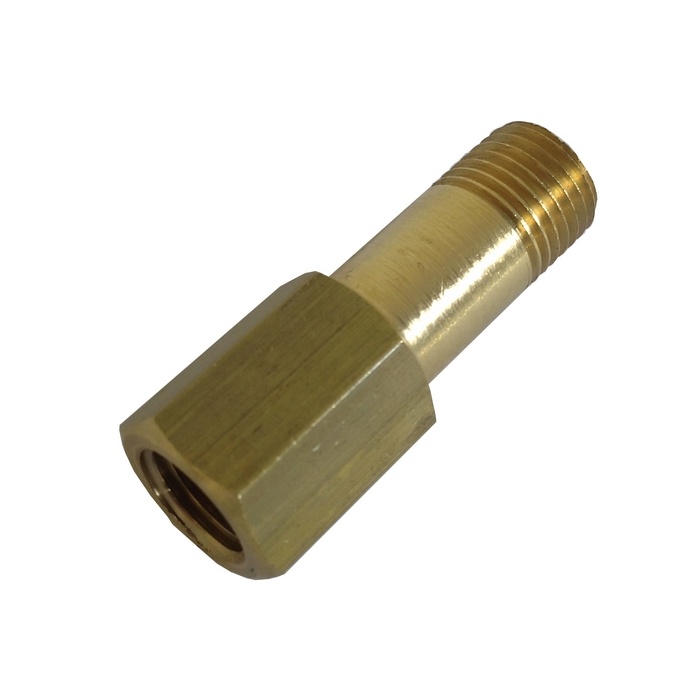 Prolongador 1/4" NPT x 50 mm em Latão Para Refrigeração De Moldes/Matrizes.