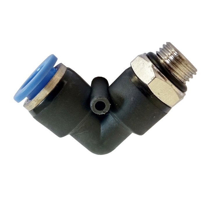 Cotovelo tubo 12 x rosca macho 3/8