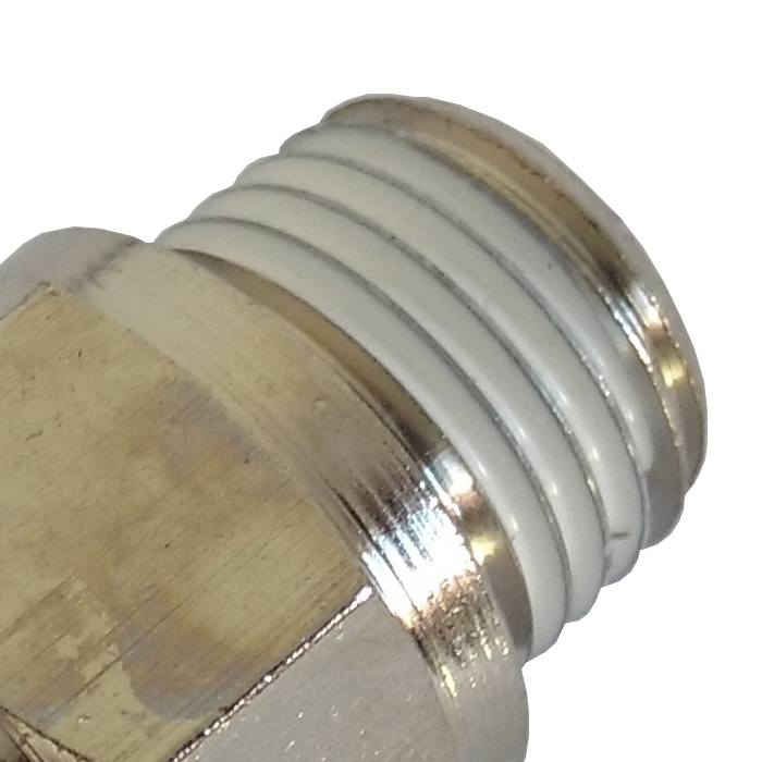 Conector reto tubo 10 x rosca macho 3/8