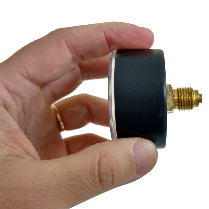 Manômetro horizontal 240 psi/16 bar com rosca 1/4