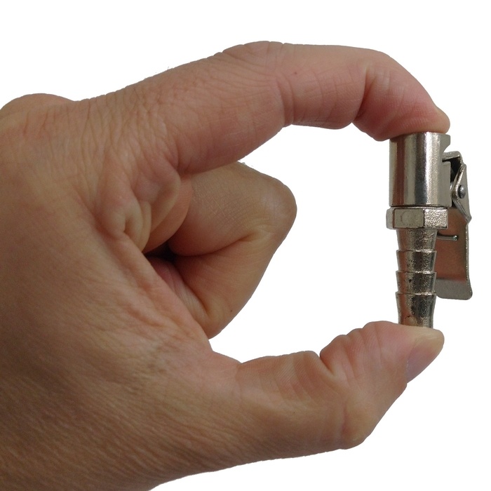 Bico com presilha para encher pneu mangueira 5/16