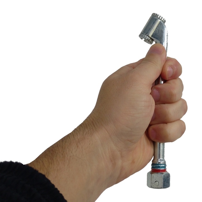 Bico duplo para encher pneu rosca 1/4