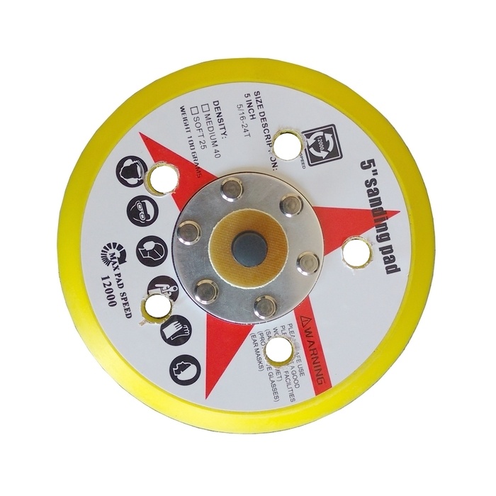 Sapata Ø 150 mm Lixa 6" C/ Furo 