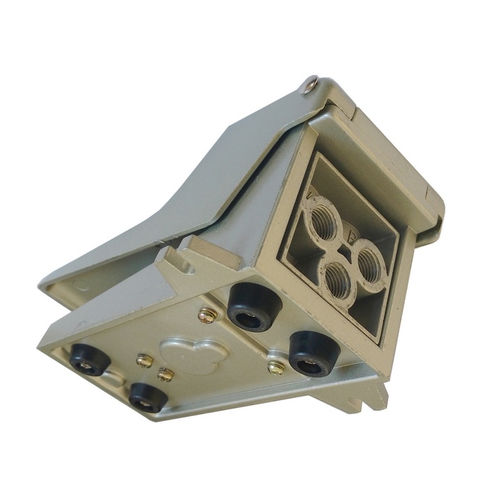 Válvula pedal/mola 1/4 5/2 vias com trava