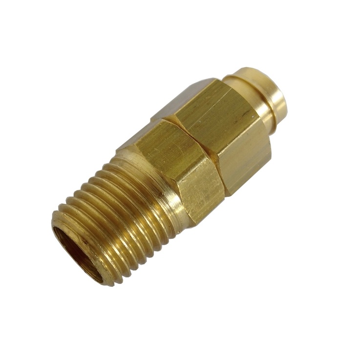 Conexão Fixa 1/4" BSPT Para Tubo 10 mm S/ Mola