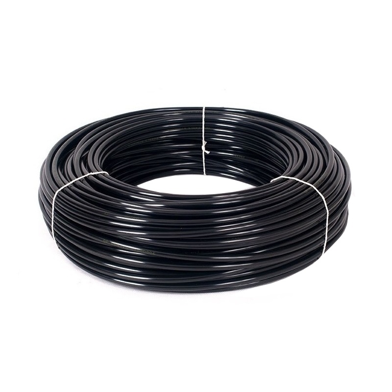 Mangueira / Tubo PU 8 mm x 1,25 Em Poliuretano Na Cor Preta (Preço Por metro)