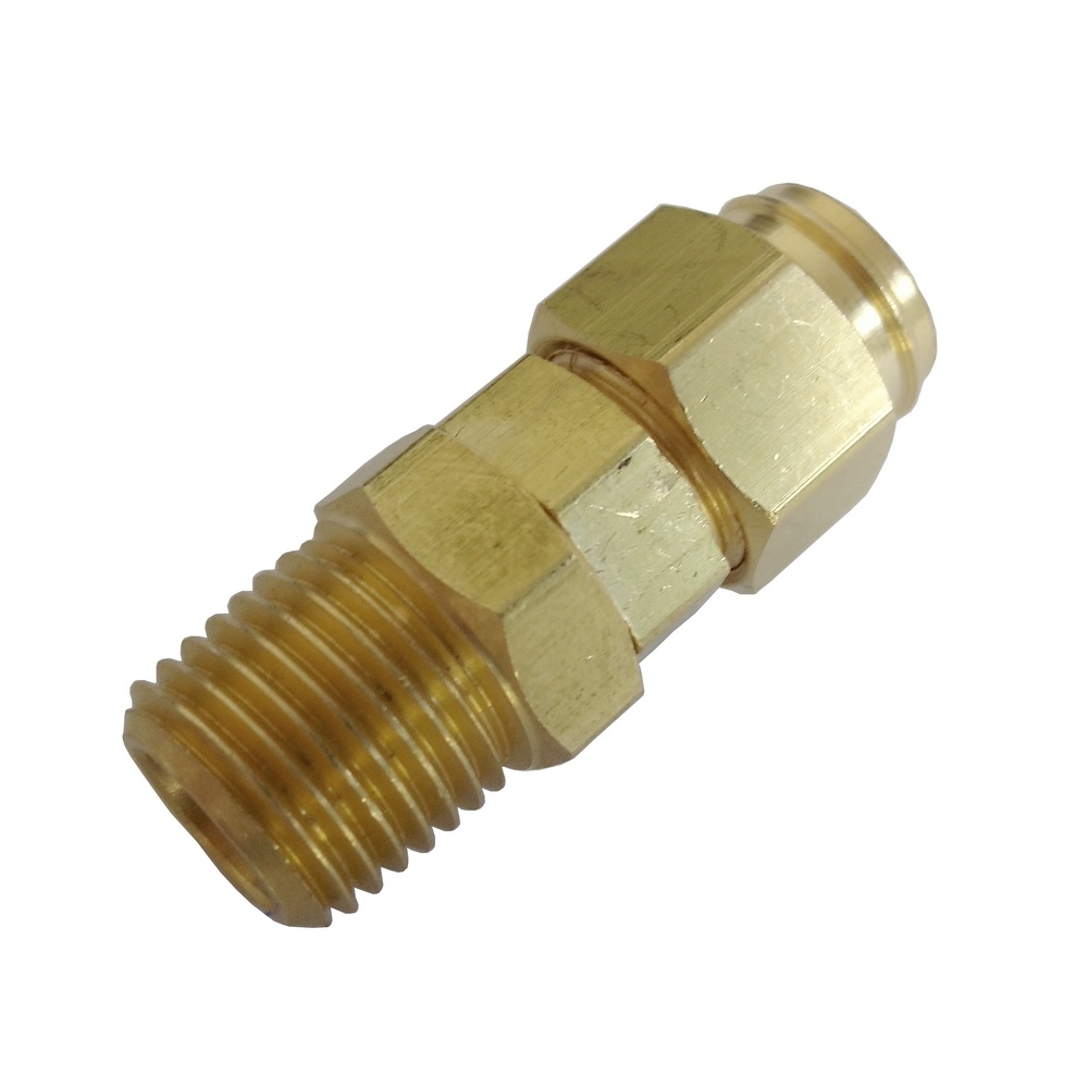 Conexão Giratória 1/4" BSPT Para Tubo 10 mm