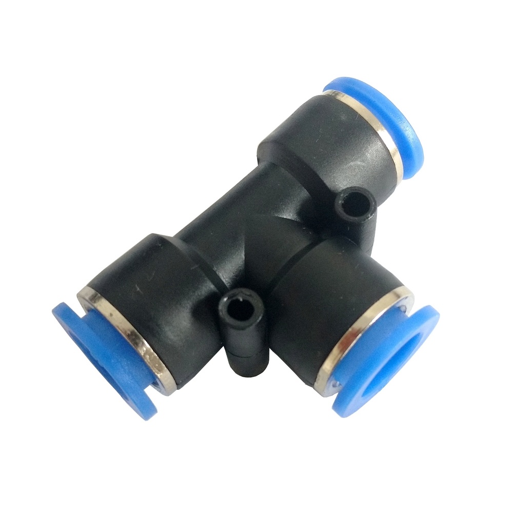 Tee União Tubo 10 - PUT (Conexão Pneumática Instantânea)