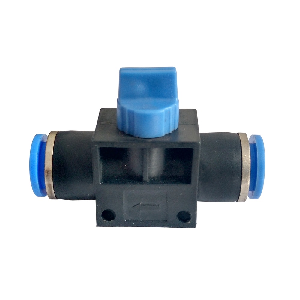 Válvula De Fechamento Manual Tubo 10 mm - HVFF (Conexão Pneumática Instantânea)