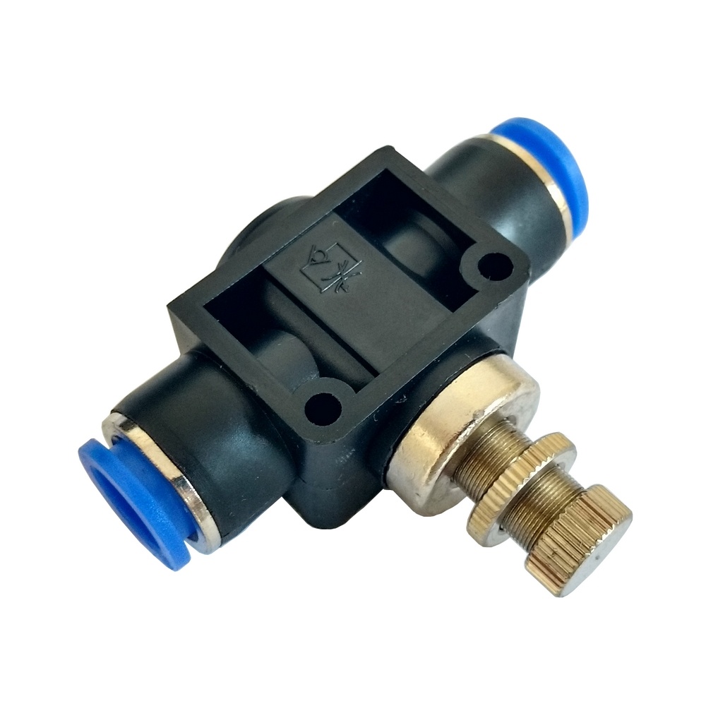 Regulador De Fluxo Em Linha 6 mm - NSF (Conexão Pneumática Instantânea)