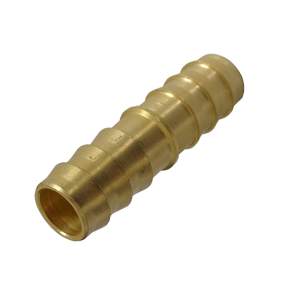 Ementa Reta Para Mangueira 3/8" Em Latão