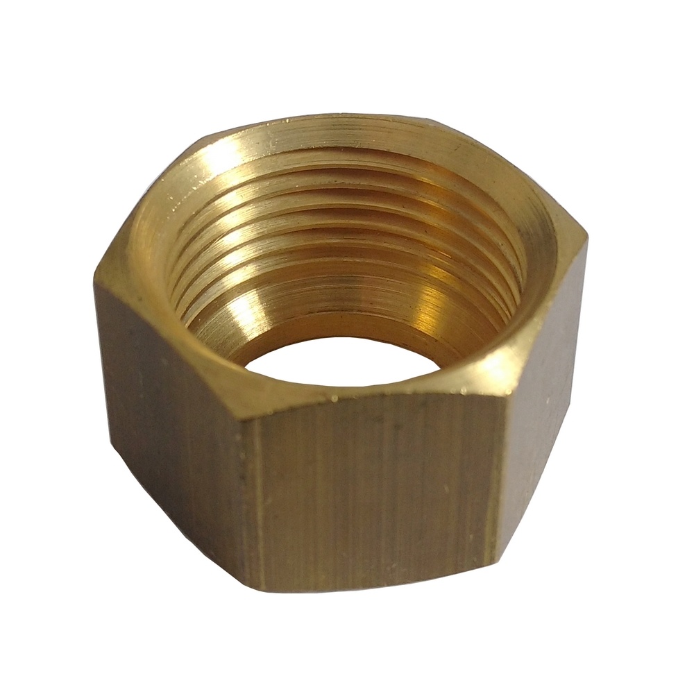 Porca Para Tubo 3/16" - Latão