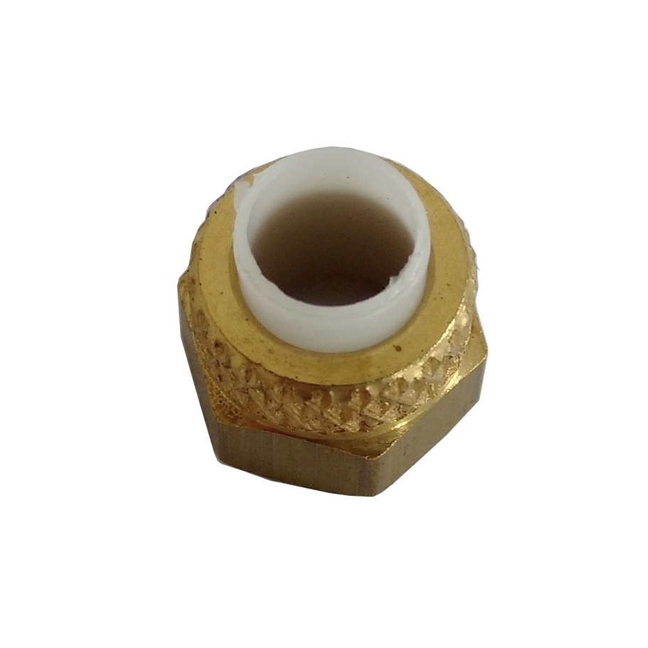 Porca Para Tubo 5/16" c/ Anilha Plástica - Poly-flo