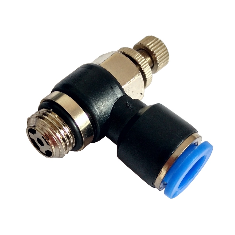 Regulador De Fluxo Tubo 12 x 3/8" BSP - NSE-G (Conexão Pneumática Instantânea)