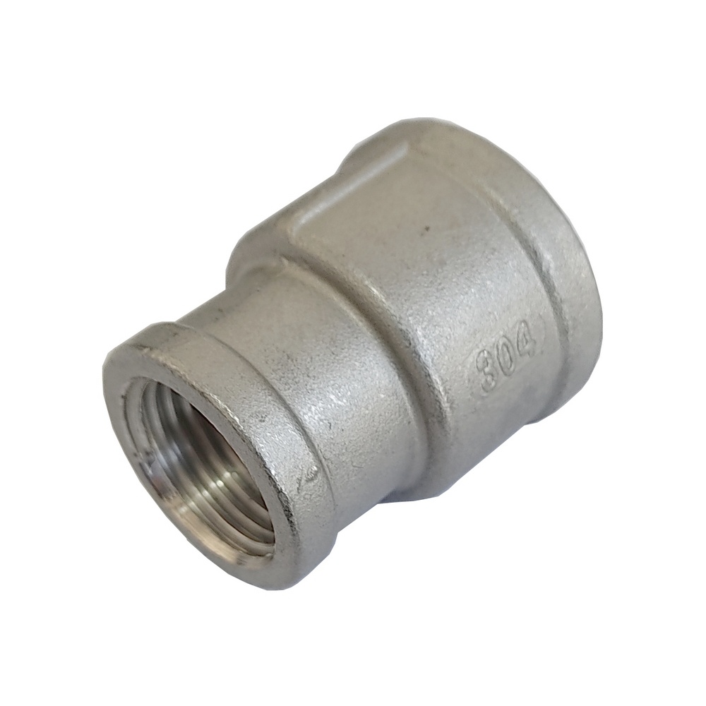 Luva De Redução 1/2" x 1/4" BSP - Aço Inox 