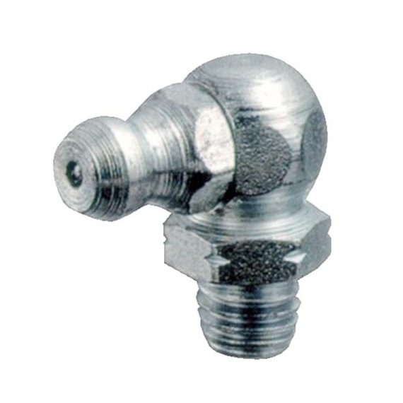 Graxeira Angular 90º Rosca 7/16" UNF 20 Fios Em Aço Zincado 