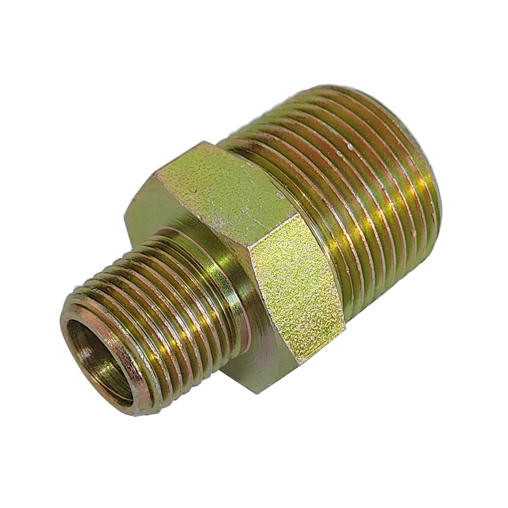 Niple De Redução 1/4" NPT x 1/8" NPT Em Aço Zincado