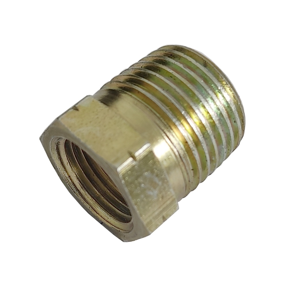 Bucha De Redução 1/2" NPT x 3/8" NPT Em Aço Zincado