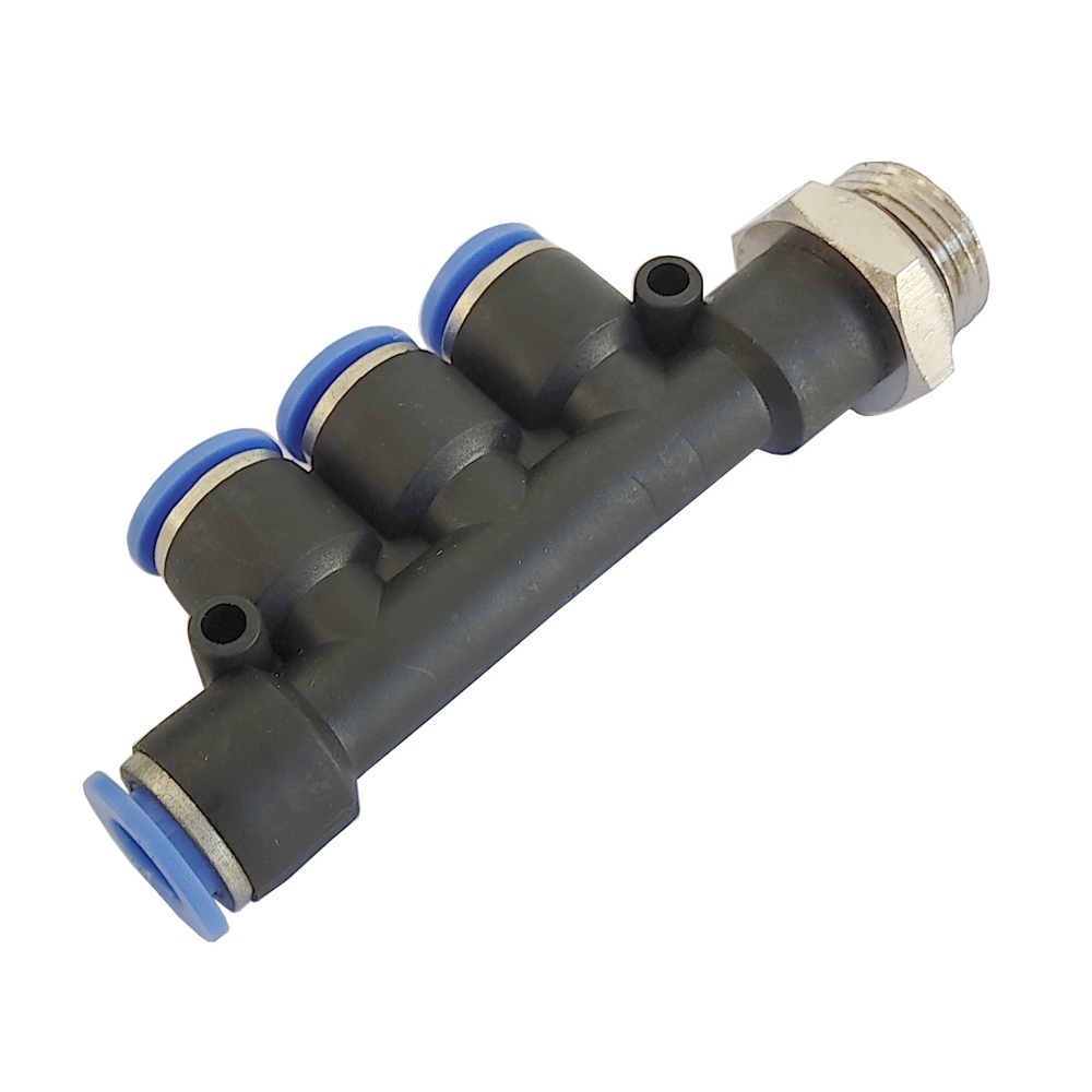 Distribuidor Múltiplo 10 mm - PKB (Conexão Pneumática Instantânea)