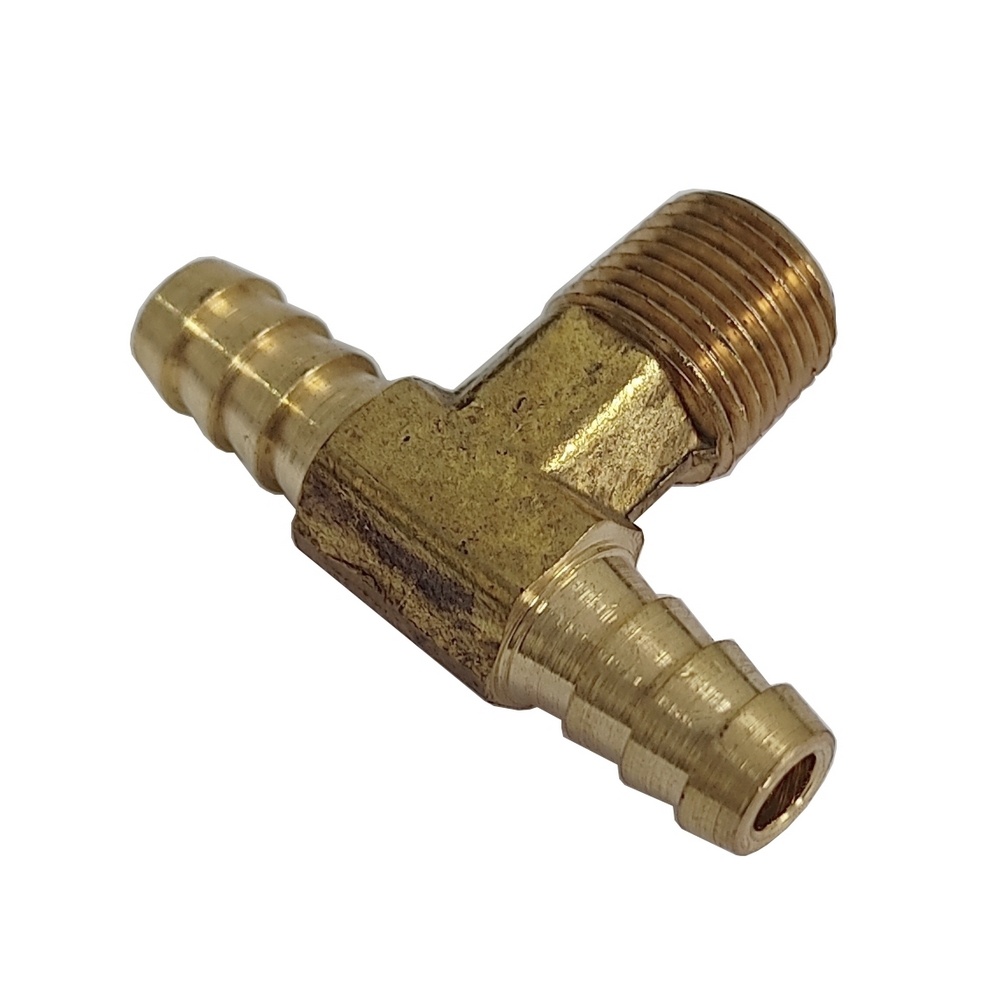 Espigão 1/4" x 1/8" NPT Em Latão - 2 Saídas