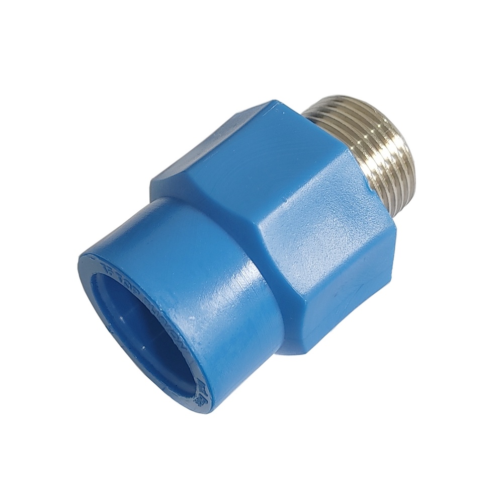Adaptador Soldável 32 mm x 1" BSP - PPR Azul (Linha TopAir / TopFusion)