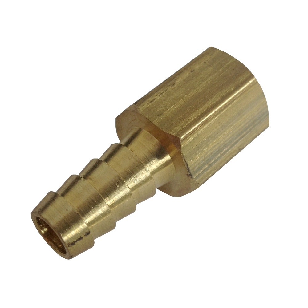 Espigão 1/4" x Rosca Fêmea 1/8" NPT Em Latão