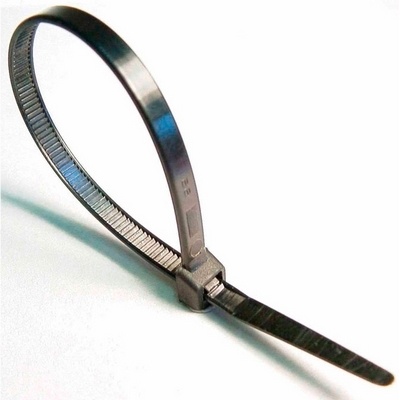 Abraçadeira plástica de nylon 100 x 2,5 x 1,0 na cor preta - Cód. 100020