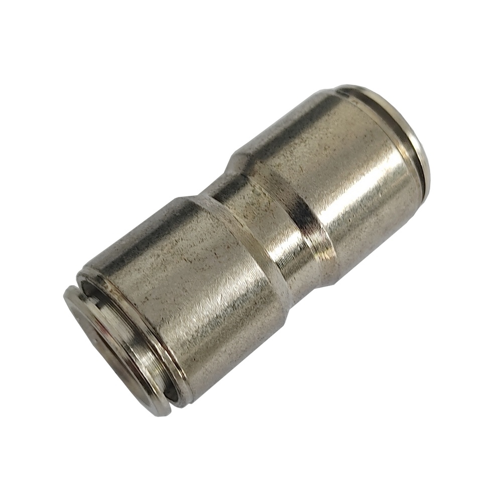 União Reta Tubo 10 mm - MPUC (Conexão Pneumática Metálica)