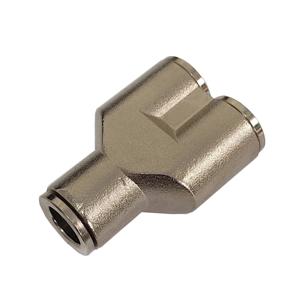 Y União Tubo 8 mm - MPY (Conexão Pneumática Metálica)