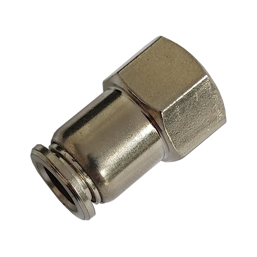 Conector Reto Tubo 8 x Rosca Fêmea 1/4