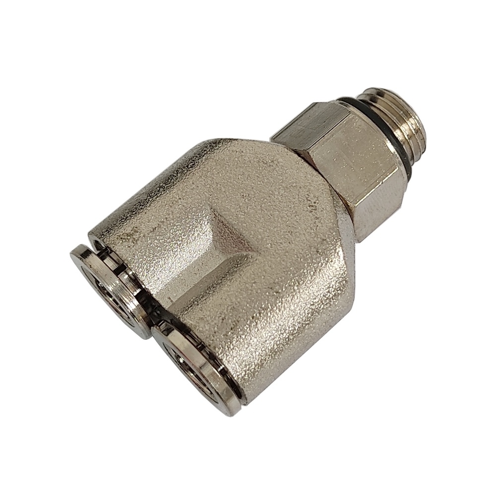 Y Macho Tubo 6 MM X 1/8" BSP - MPWT-G (Conexão Pneumática Metálica)