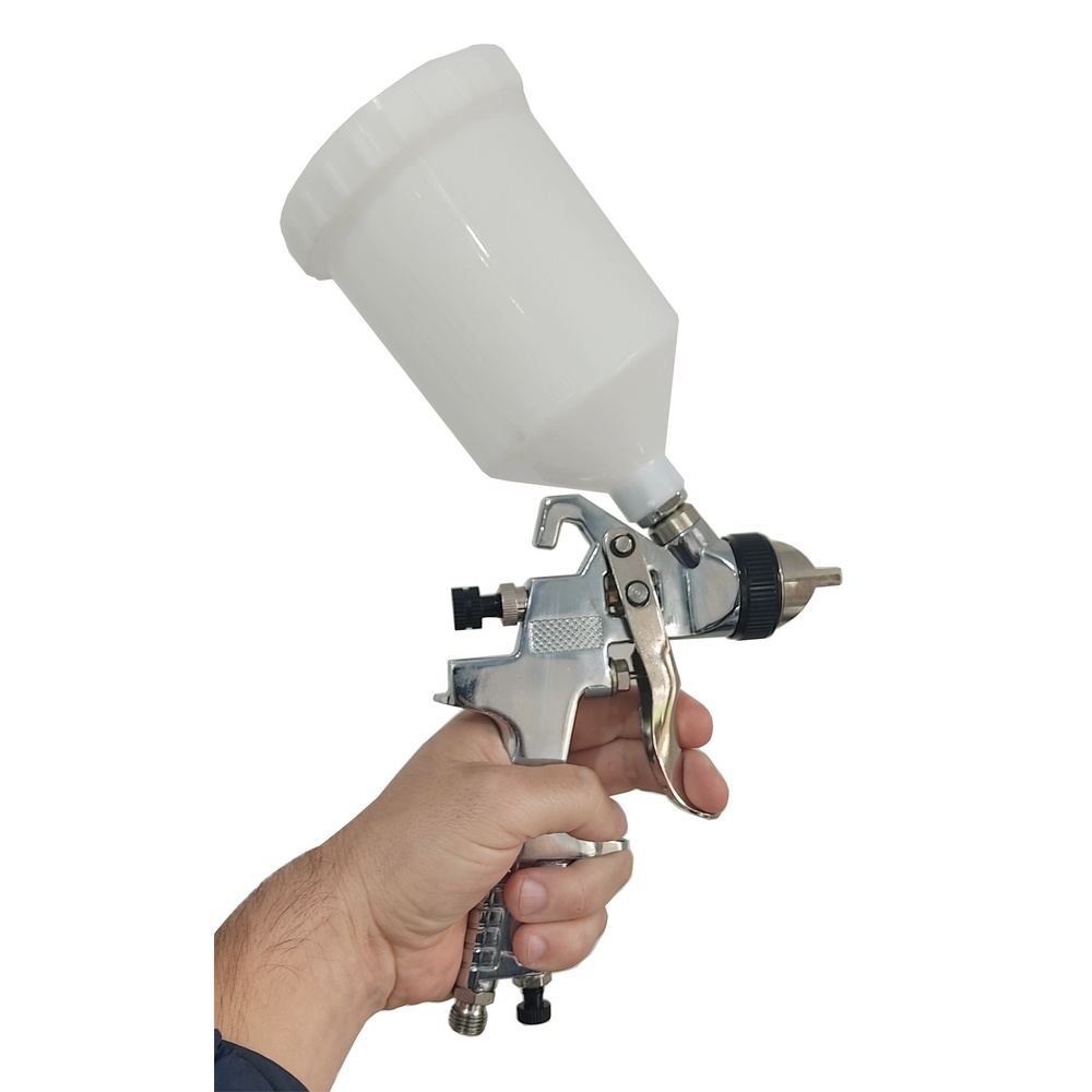 Pistola de Pintura SGT-3011A c/ Bico 1.4 e Caneca 600 ml - HVLP 