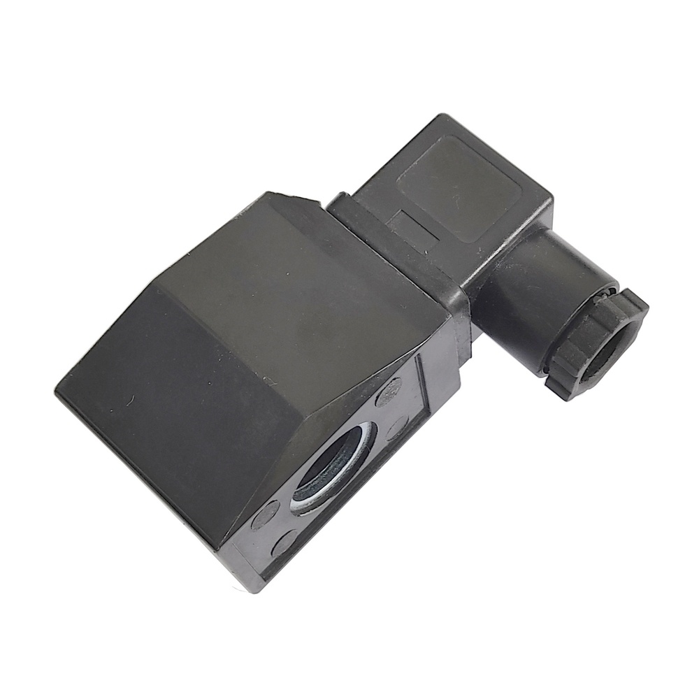 Bobina 24 VCC p/ Válvula Solenóide 2W Rosca 3/8", 1/2", 3/4" e 1" c/ Plug  Para Ar e Água