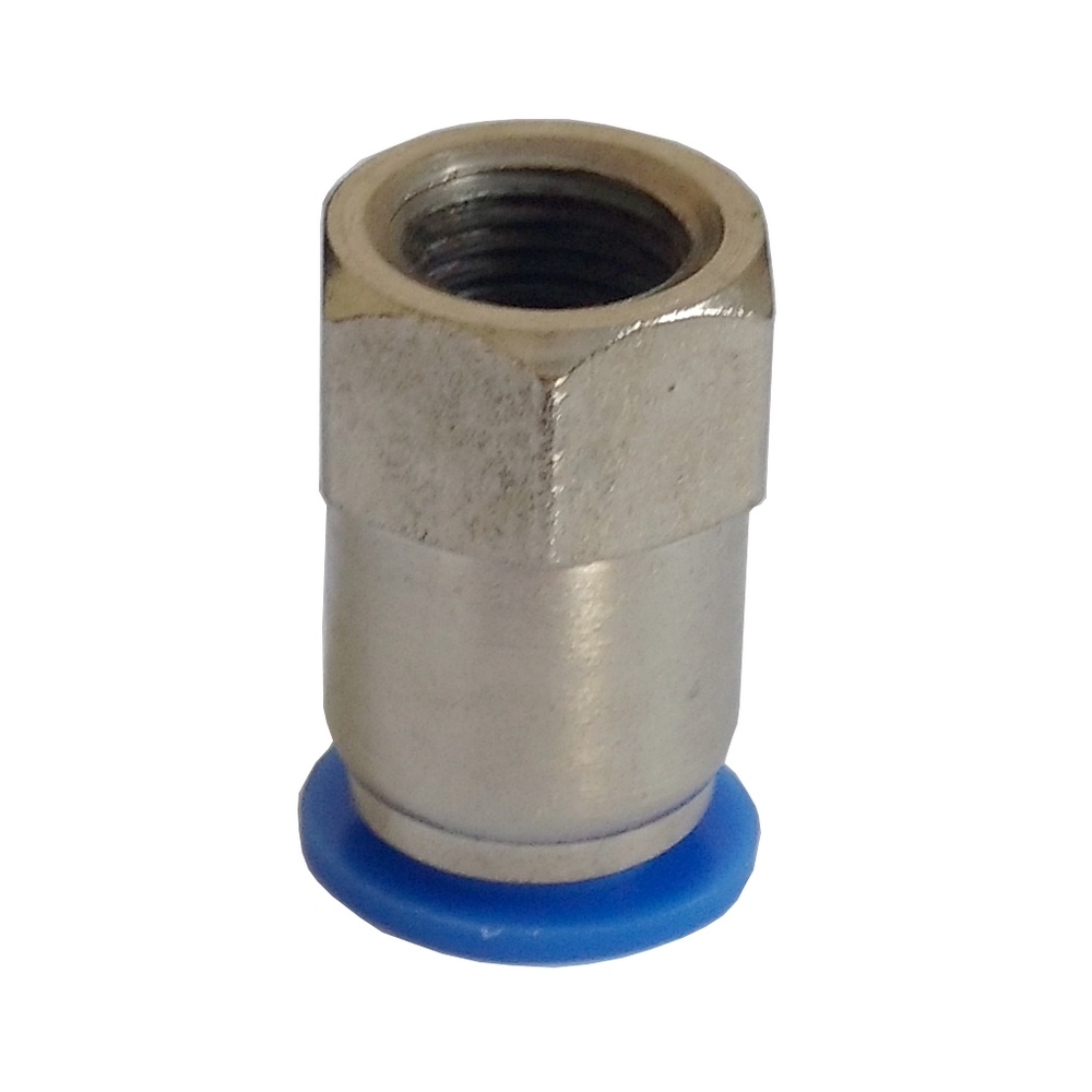 Conector Reto Tubo 6 x Rosca Fêmea 3/8