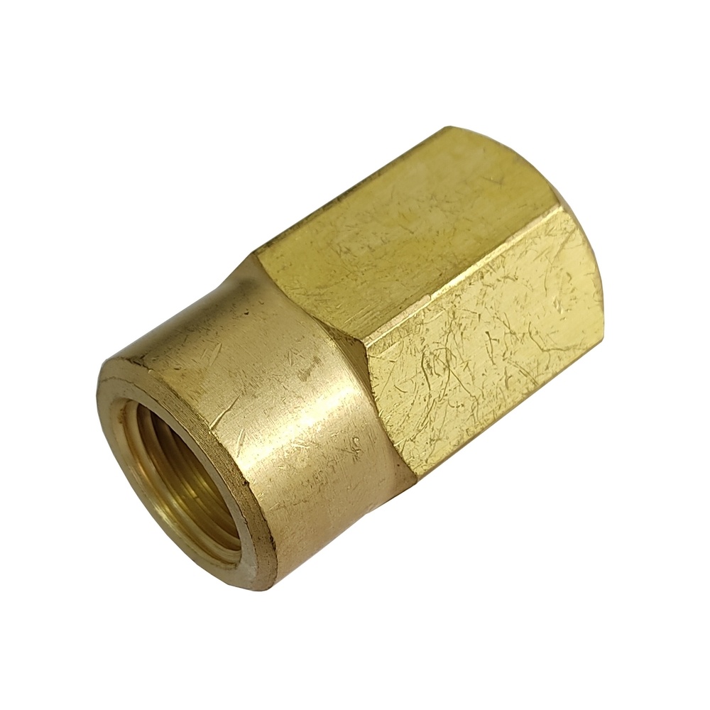 Luva de Redução 1/2" NPT x 3/8" NPT em Latão
