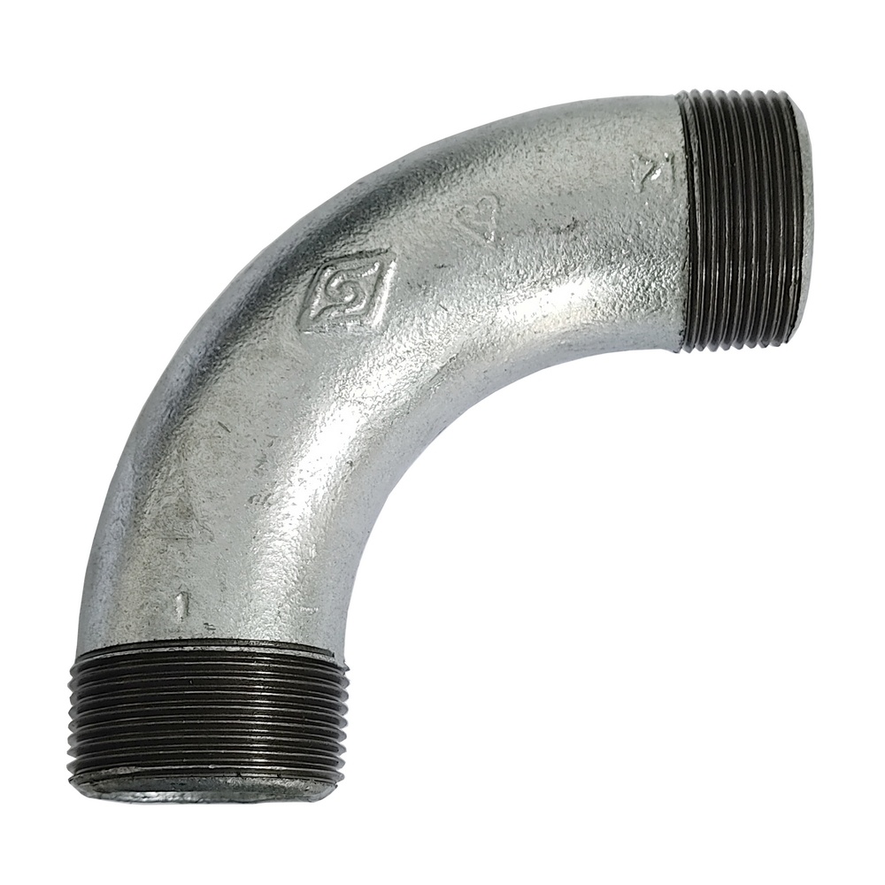 Curva Macho 90º 3/8" BSP - Galvanizada