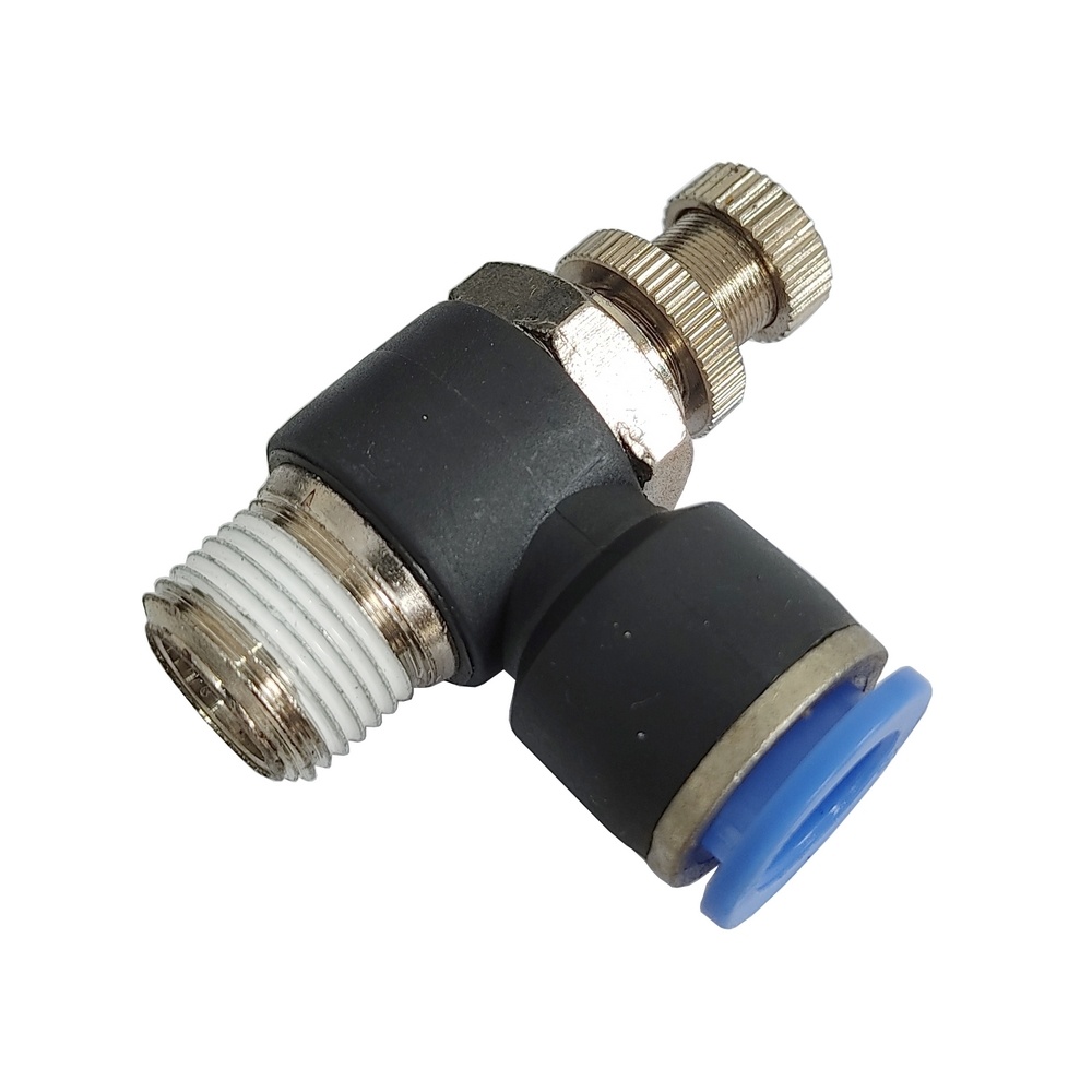 Regulador de Fluxo Tubo 6 x 3/8" NPT - NSE (Conexão Pneumática Instantânea)