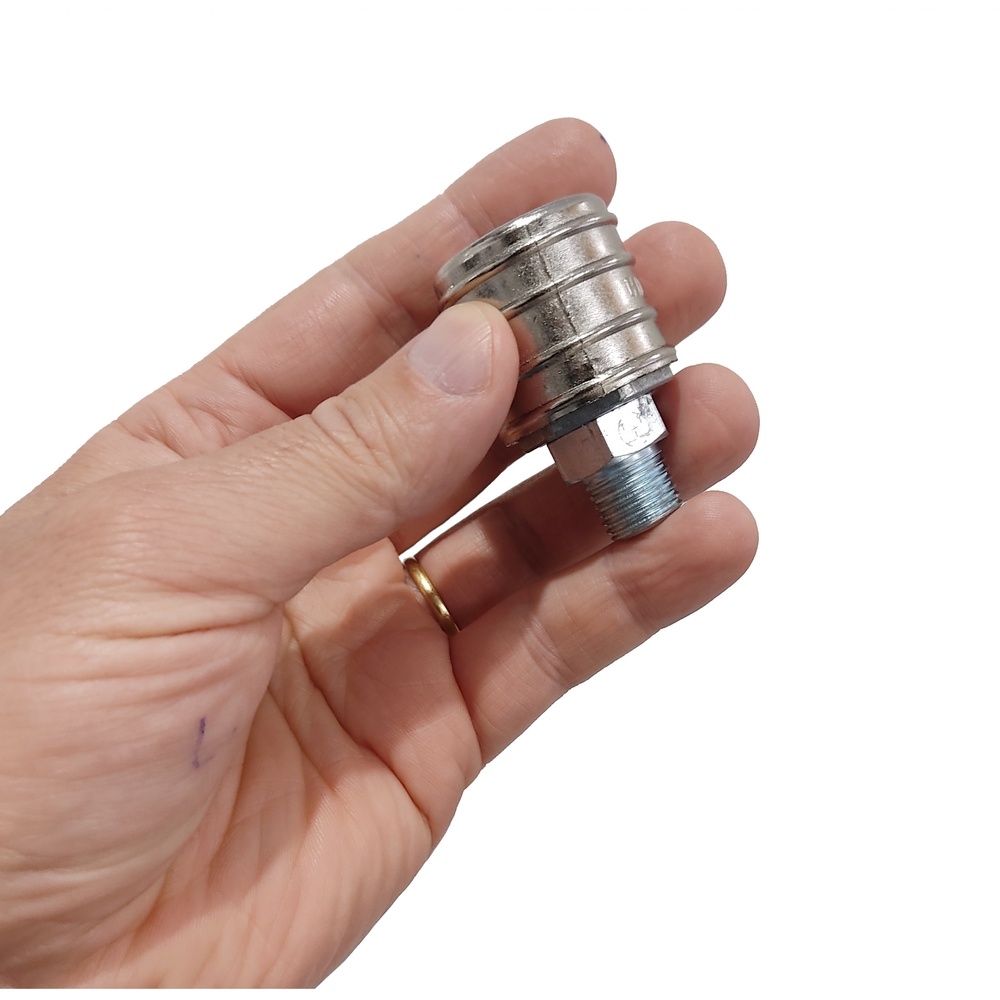 Engate Rápido de Rolete Rosca Macho 1/4