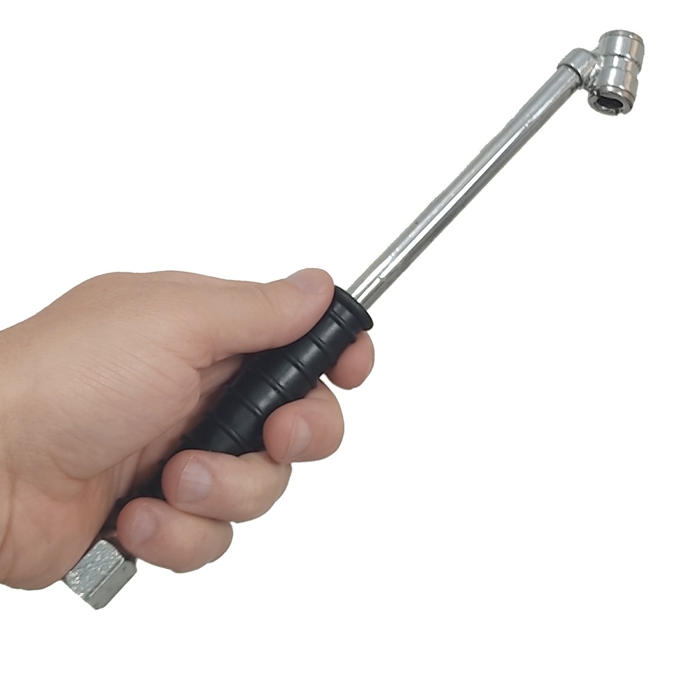 Bico duplo para encher pneu com 255 mm de comprimento